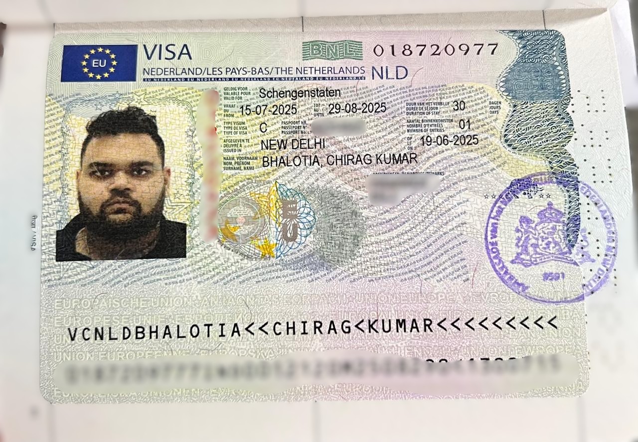 Chirag Kumar Bhalotia Visa